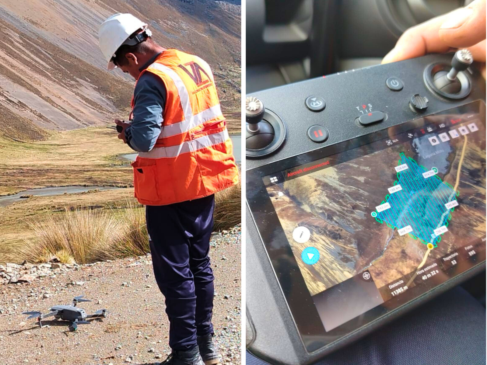 Servicio de topografía de fotogrametría usando drones